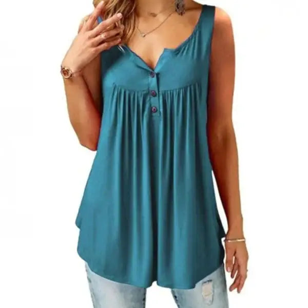 Casual Women Tank Tops Solid Color