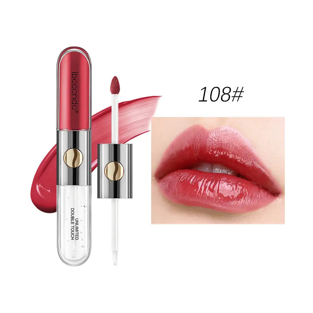 Double-Ended Matte Lip Lacquer Water Proof