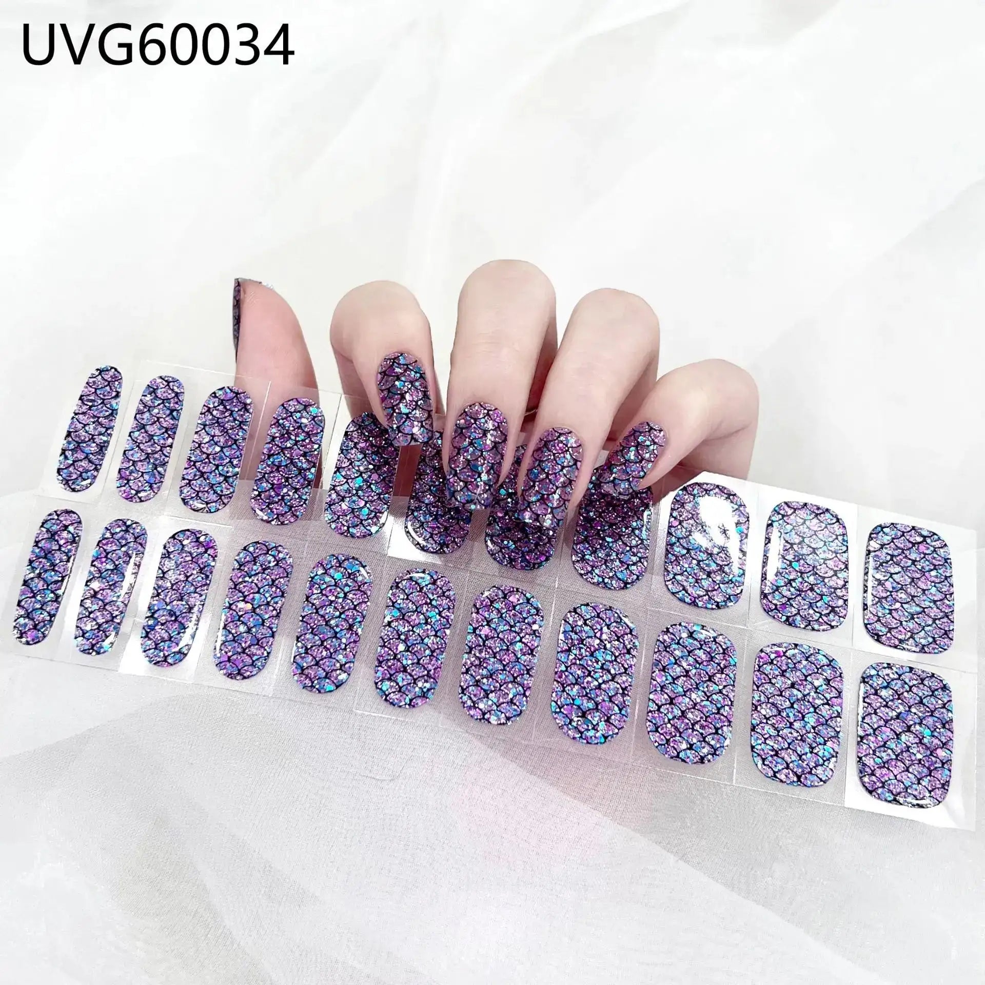 22 Tips Semi-Cured Gel Nail Stickers