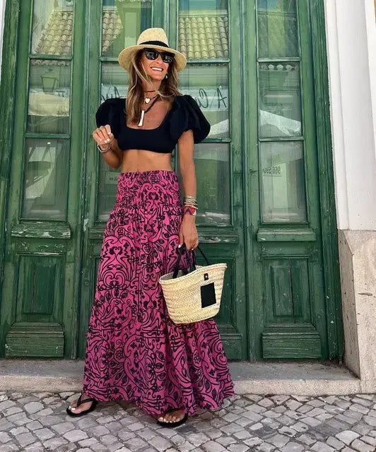 Casual All Match Boho Skirt