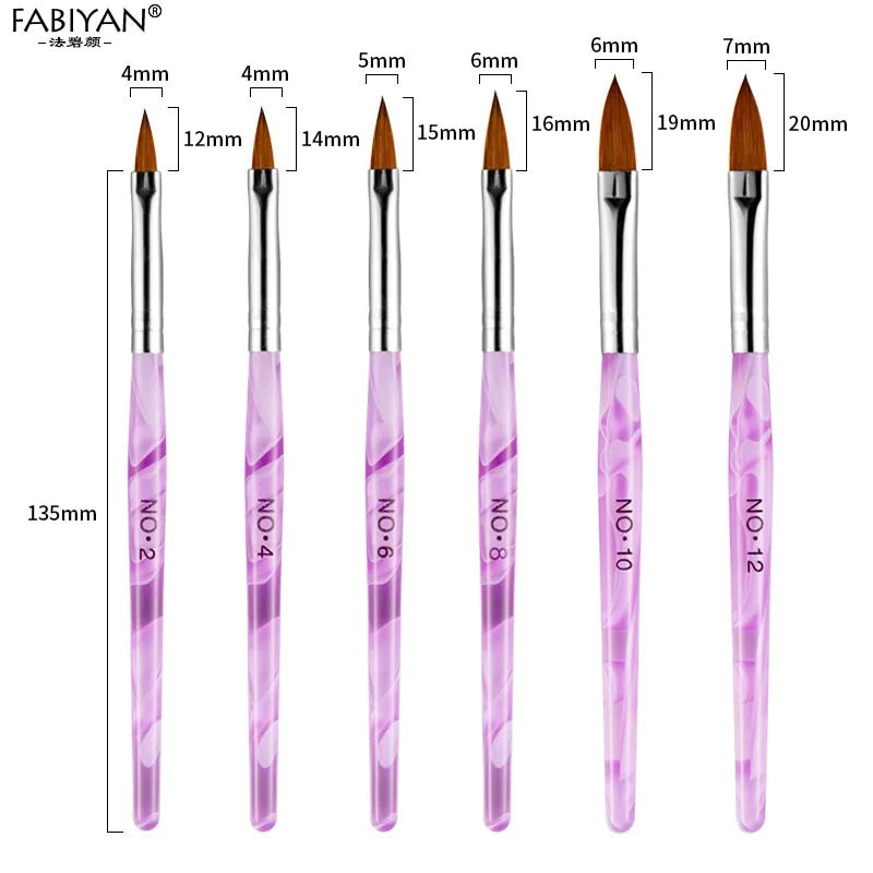 5Pieces Nail Art Crystal Brush Set