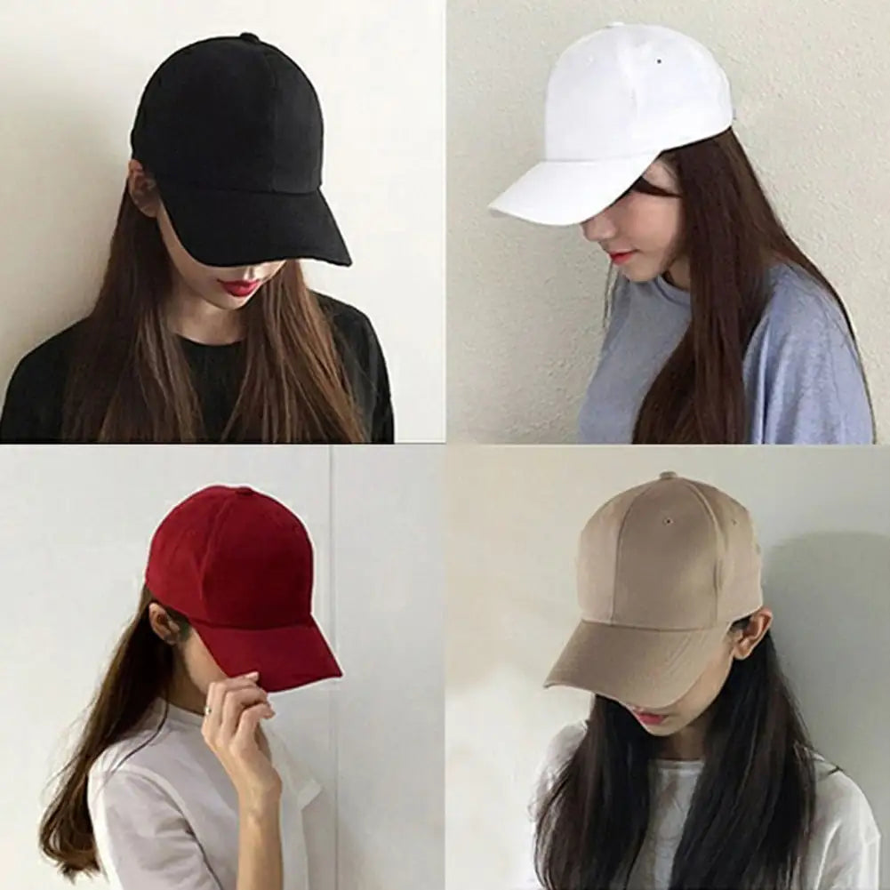 Unisex Plain Curved Hat Outdoor