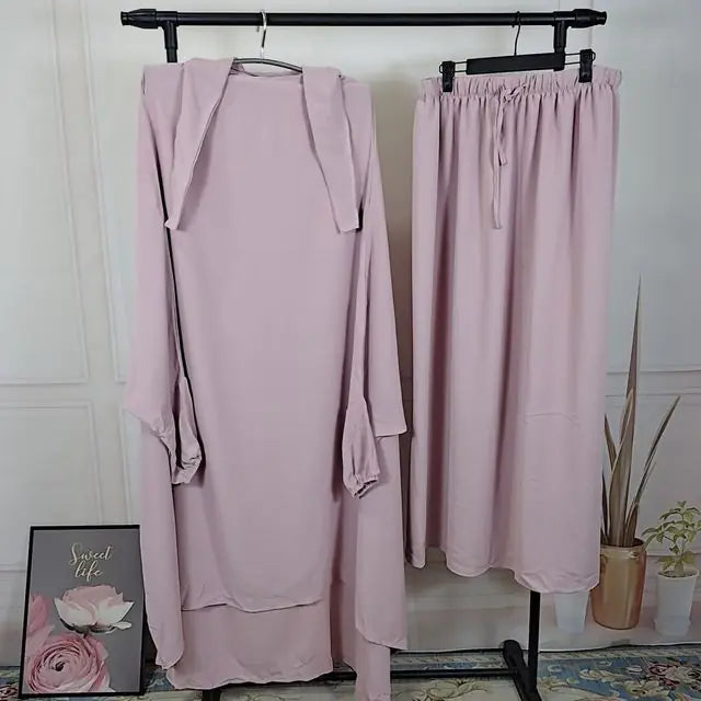 Women's 2-Piece Jilbab Abaya Set