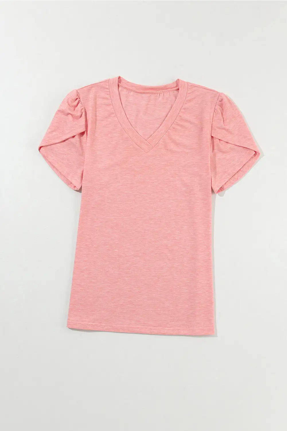 Petal Sleeve V-Neck Tee